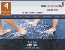 Tablet Screenshot of bergenfootpain.com